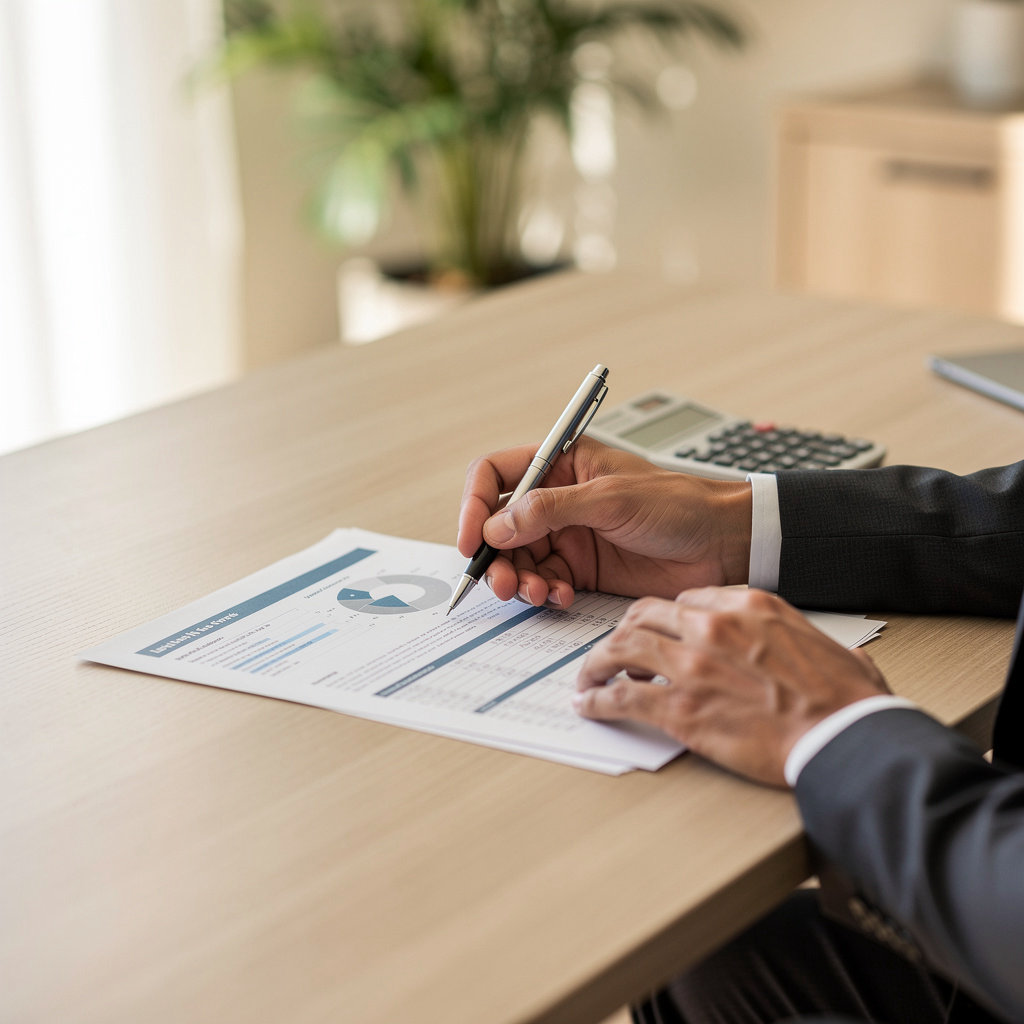 Baratto Sullivan and Insurance Agency professional team meeting with clients at our convenient Hollister Ave office in Santa Barbara
